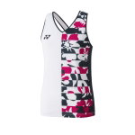 Yonex Badminton-Tank Top V-Neck Tournament weiss Damen